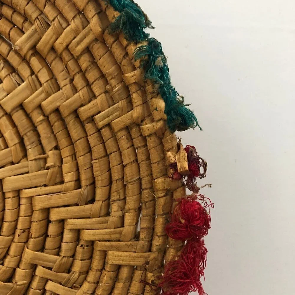 Vintage Hand Woven Basket Coiled Plate 10